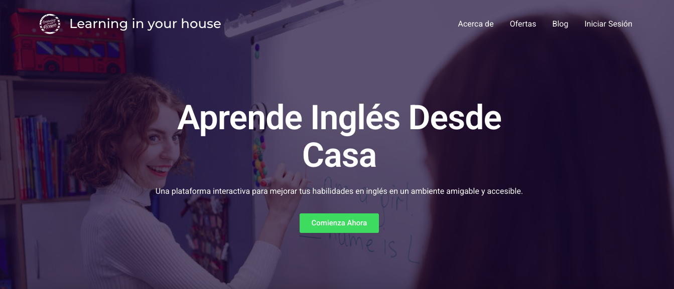 Learning In Your House - Aplicación Web Educativa
